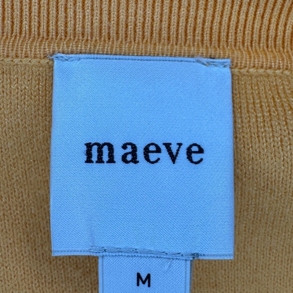 Maeve Button-Front Sweater Vest in Marigold – Size M - Picture 2 of 2